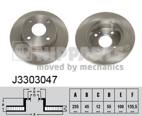 Disc frana NIPPARTS J3303047
