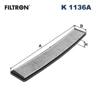 Filtr, vzduch v interiéru FILTRON K 1136A