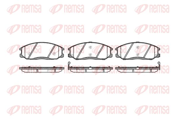 Zestaw klocków hamulcowych, hamulce tarczowe KAWE 0771 02