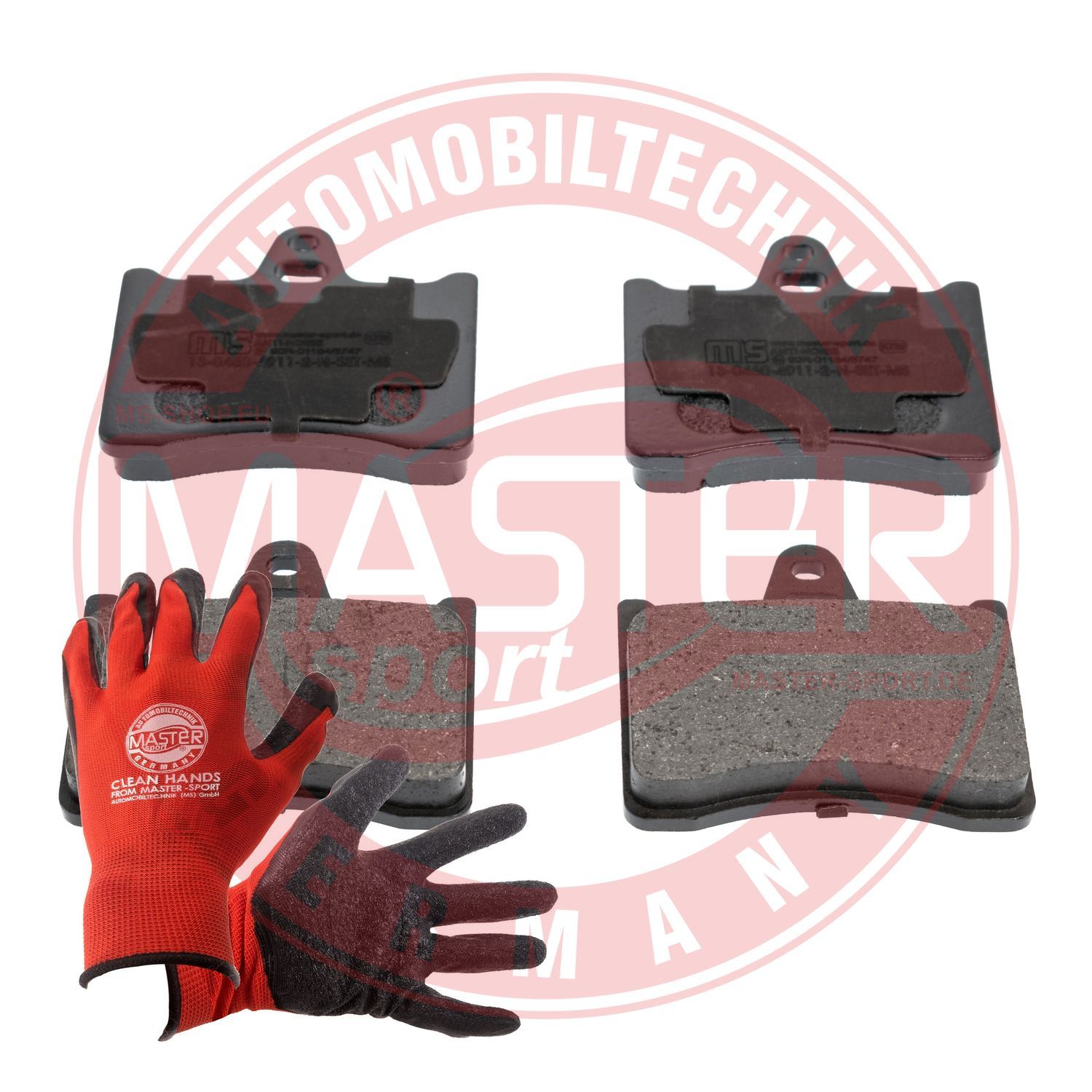 Zestaw klocków hamulcowych, hamulce tarczowe MASTER-SPORT GERMANY 13046049112N-SET-MSP