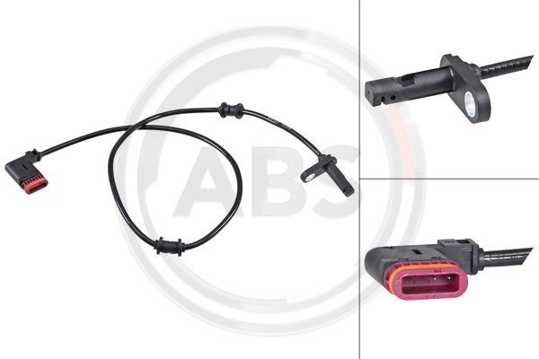 Czujnik, prędkość obrotowa koła A.B.S. 32114