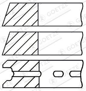 Set segmenti piston GOETZE ENGINE 08-520600-00