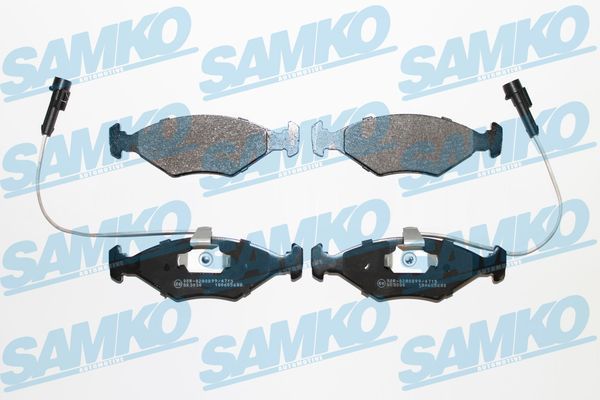 Levně Sada brzdových destiček, kotoučová brzda SAMKO 5SP680