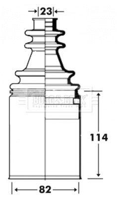 Zestaw osłon, wał napędowy BORG & BECK BCB2915