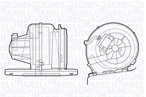 Wentylator wewnętrzny MAGNETI MARELLI 069412661010