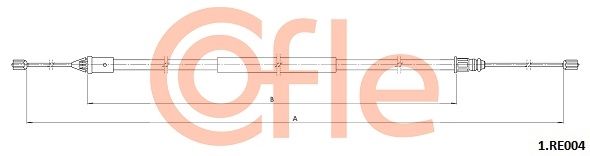 Cięgło, hamulec postojowy COFLE 1.RE004