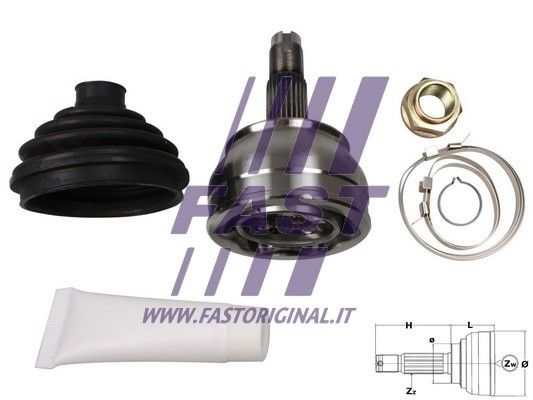 Zestaw przegubu, wał napędowy FAST FT25041K