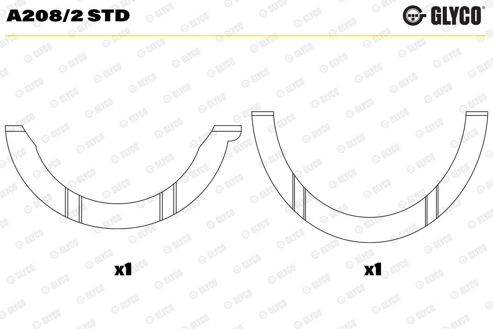 Saiba distantier, arbore cotit GLYCO A208/2 STD