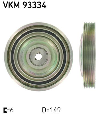 Koło pasowe, wał korbowy SKF VKM 93334