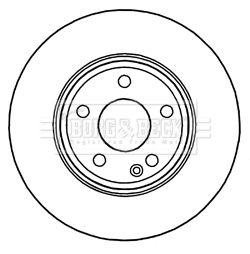 Tarcza hamulcowa BORG & BECK BBD5325