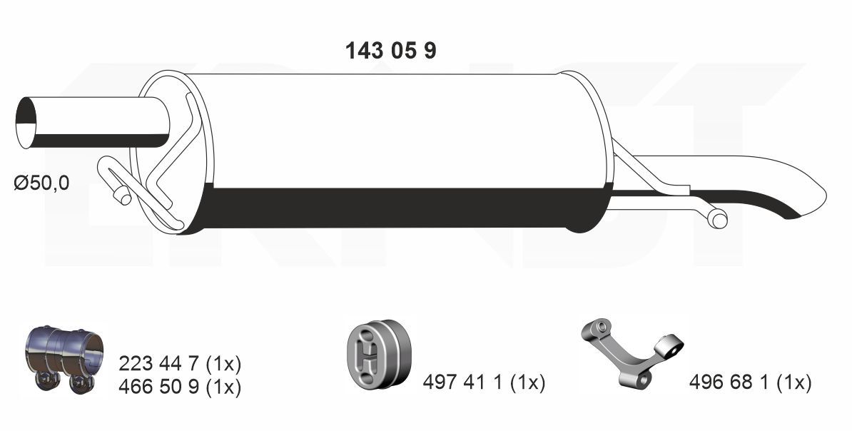 Toba esapament finala ERNST 143059