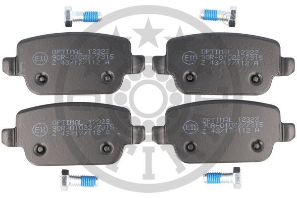 Zestaw klocków hamulcowych, hamulce tarczowe OPTIMAL BP-12322