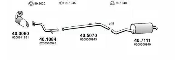 Układ wydechowy ASSO ART4407