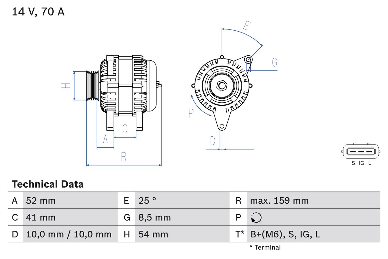 Alternátor BOSCH 0 986 040 471