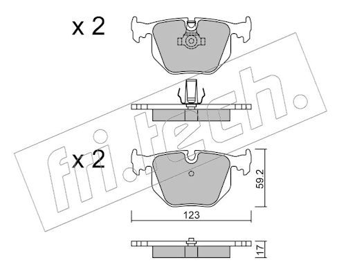 Piduriklotsi komplekt,ketaspidur