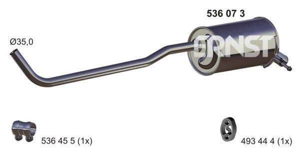 Tłumik końcowy ERNST 536073