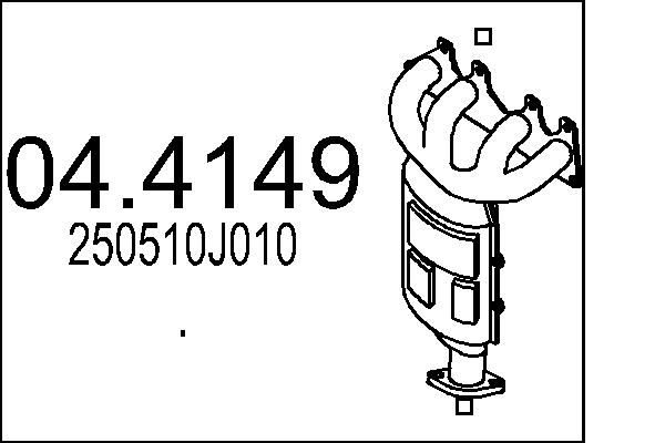 Katalizator MTS 250510J010