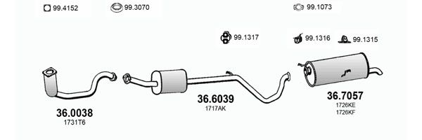 Układ wydechowy ASSO ART2783