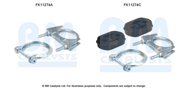 zestaw montażowy, filtr sadzy / filtr cząstek stałych BM CATALYSTS FK11274