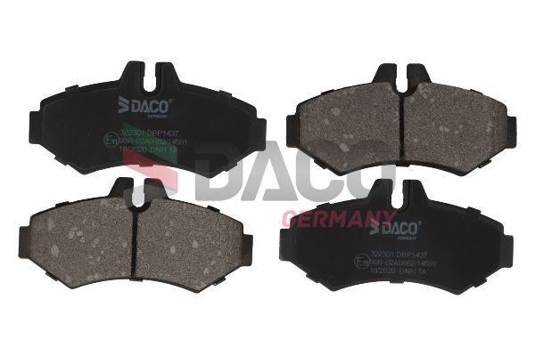 Zestaw klocków hamulcowych, hamulce tarczowe DACO GERMANY 322301