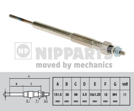 Świeca żarowa NIPPARTS N5719013