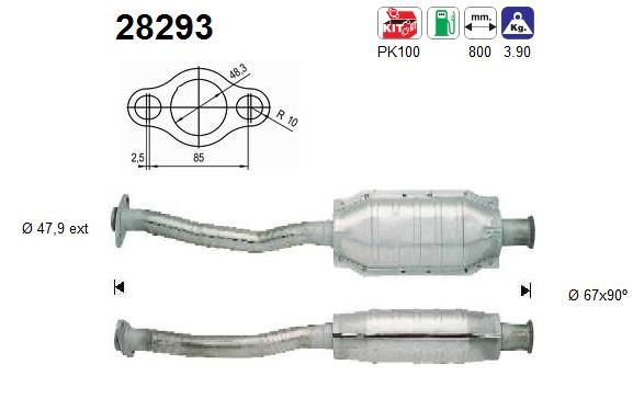 Katalizator AS 28293