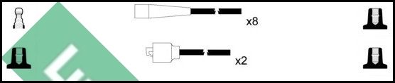 Zestaw przewodów zapłonowych LUCAS LUC7262