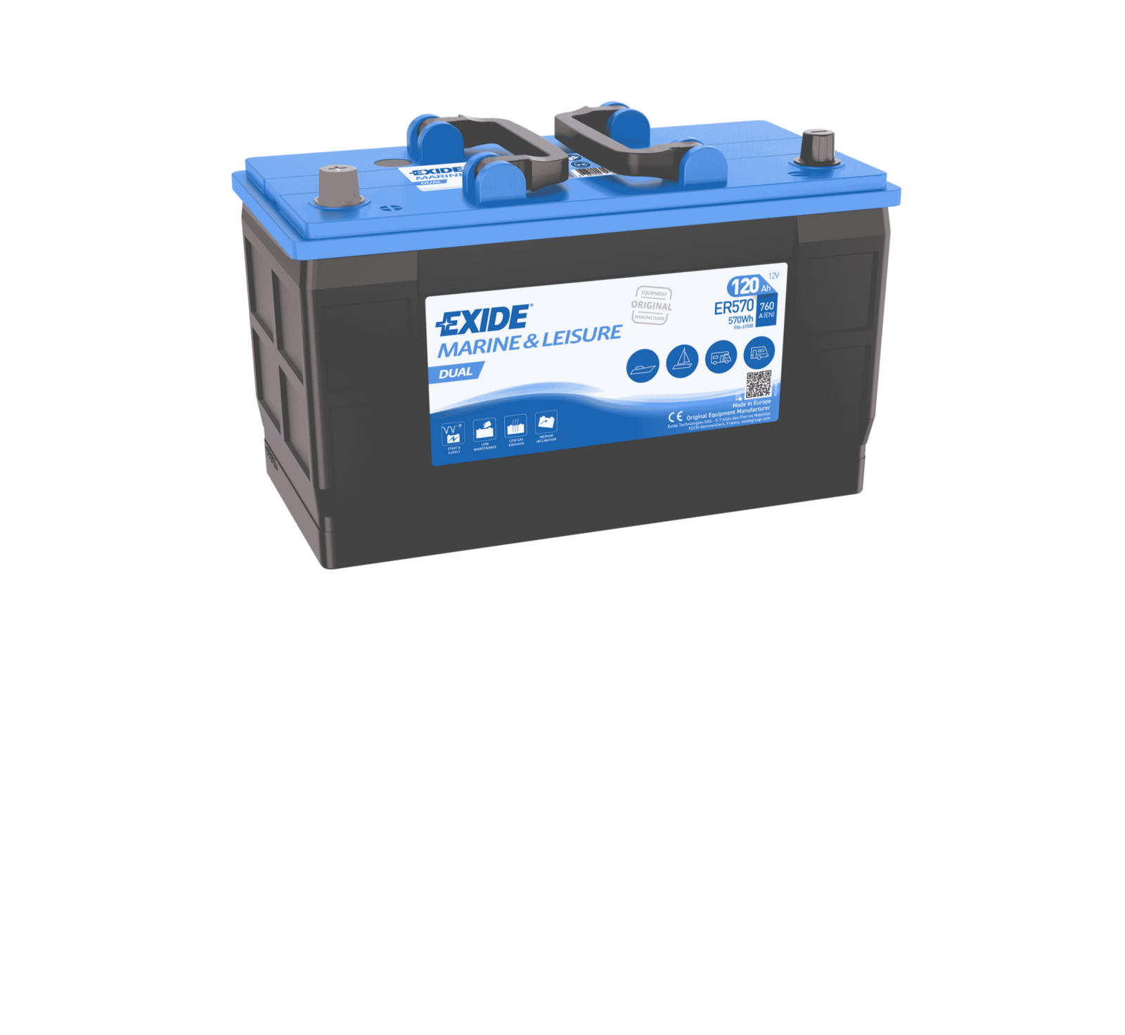 Baterie de pornire EXIDE DUAL ER570