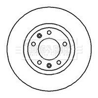Tarcza hamulcowa BORG & BECK BBD4042