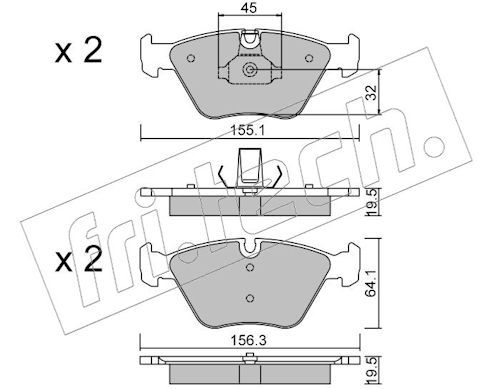 Piduriklotsi komplekt,ketaspidur