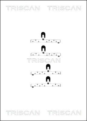 Zestaw akcesoriów, klocki hamulcowe TRISCAN 8105 291449