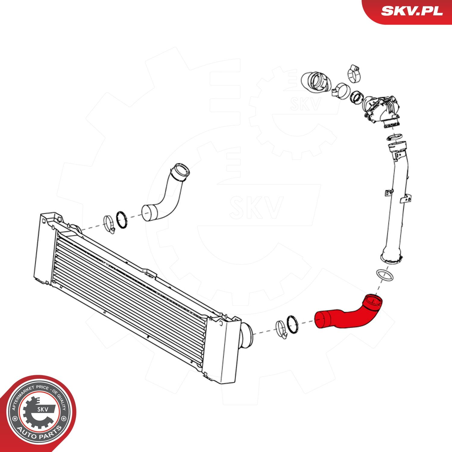 Levně Hadička plnicího vzduchu ESEN SKV 24SKV602