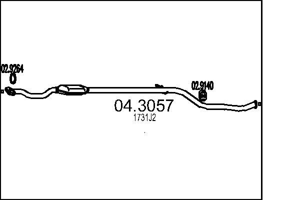 Katalizator MTS 1731J2