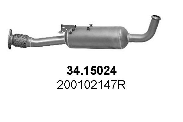 Filtru funingine/particule, sist.de esapament ASSO 34.15024