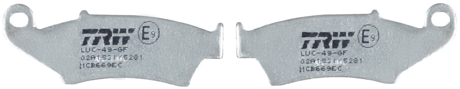 set placute frana,frana disc TRW Organic Eco MCB669EC