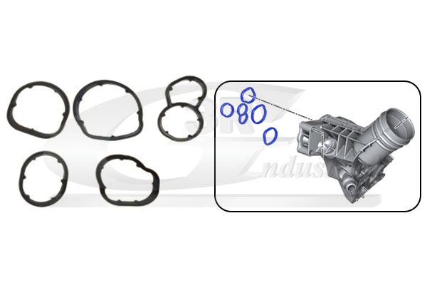 E-shop Sada tesnení chladiča oleja 3RG 76101