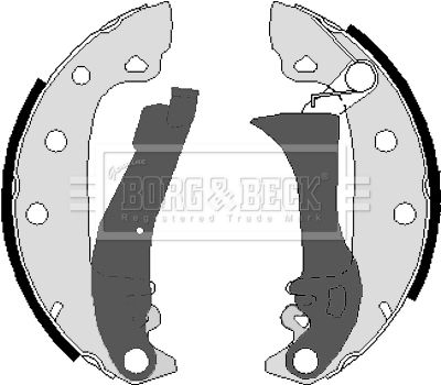 Zestaw szczęk hamulcowych BORG & BECK BBS6095