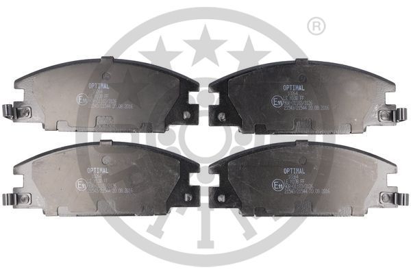 Zestaw klocków hamulcowych, hamulce tarczowe OPTIMAL BP-10264