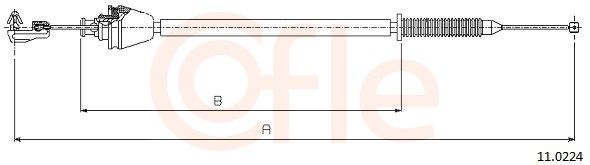Cablu acceleratie COFLE 11.0224