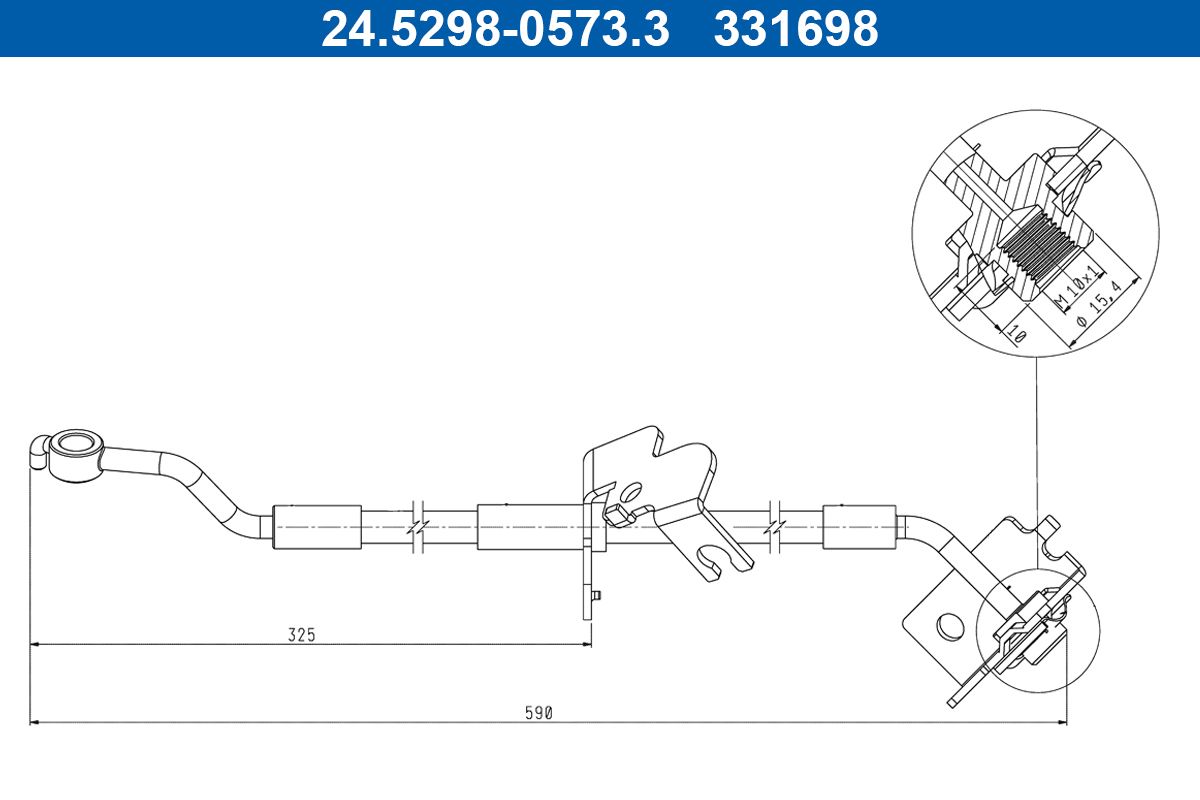 Furtun frana ATE 24.5298-0573.3