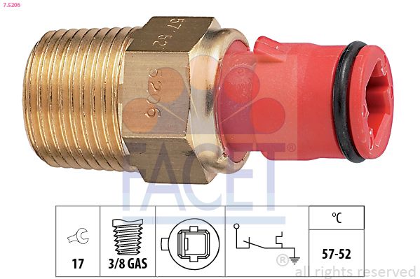 Interrupteur de température, ventilateur de radiateur