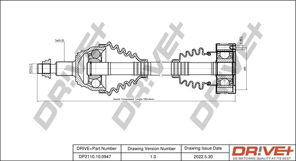 Wał napędowy DR!VE+ DP2110.10.0947