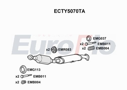 Katalizator EUROFLO 174100D390