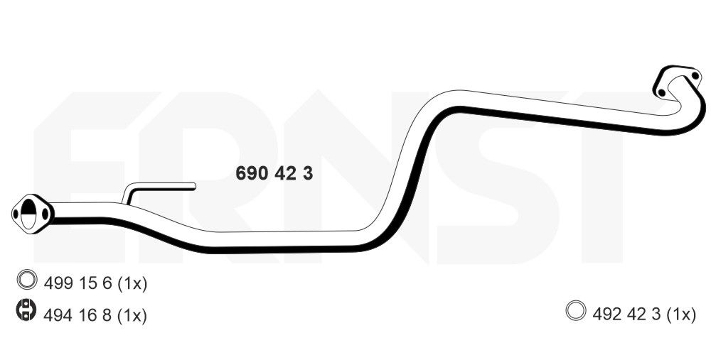 Racord evacuare ERNST 690423