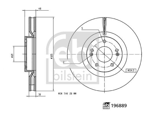 Disc frana FEBI BILSTEIN 196889