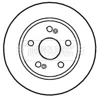 Tarcza hamulcowa BORG & BECK BBD4643