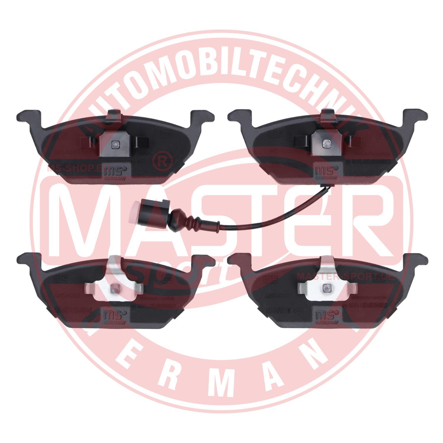 Zestaw klocków hamulcowych, hamulce tarczowe MASTER-SPORT GERMANY 13046071172N-SET-MS