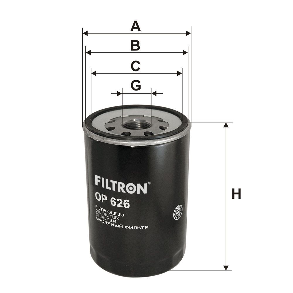 Levně Olejový filtr FILTRON OP 626