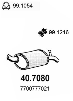 Tłumik końcowy ASSO 40.7080