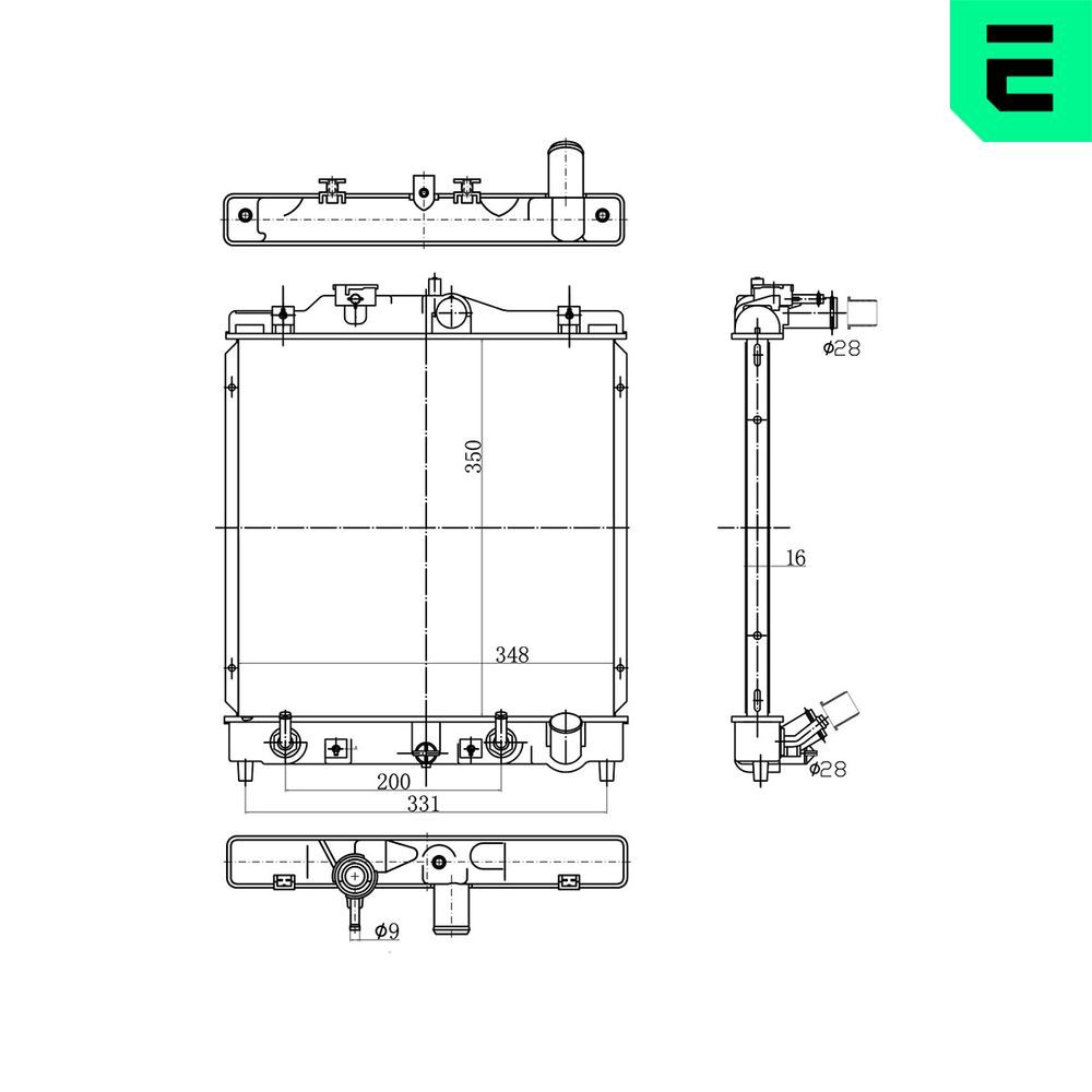 Radiator, racire motor ERA 673380